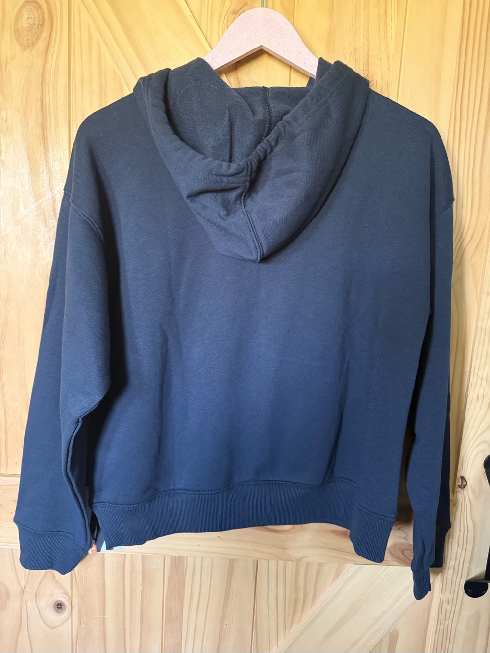 Elle Dark Navy Blue Zip Hoodie with Star Appliqués - Picture 9 of 9